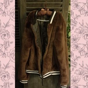 Forever 21 Brown Faux Fur Jacket